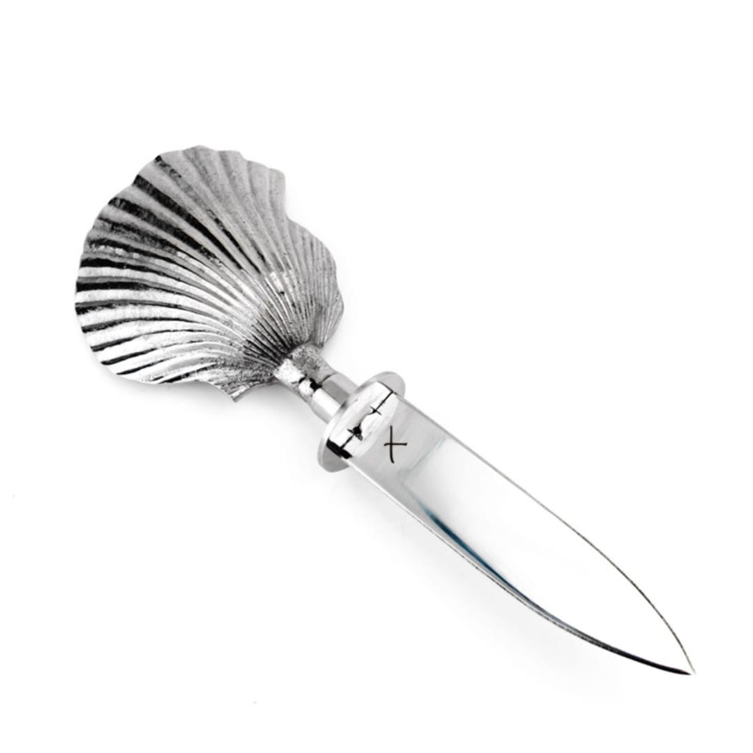 "Shell Oyster Knife" - Serving Utensils in silver by Shelton Metal