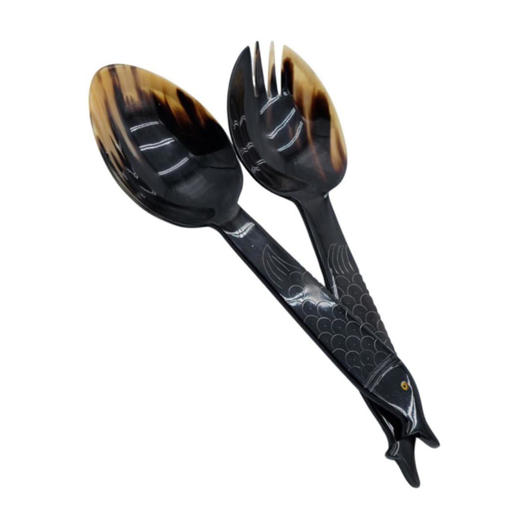 "Sardine Serving Set" - Serving Utensils in black by Michelle Pham