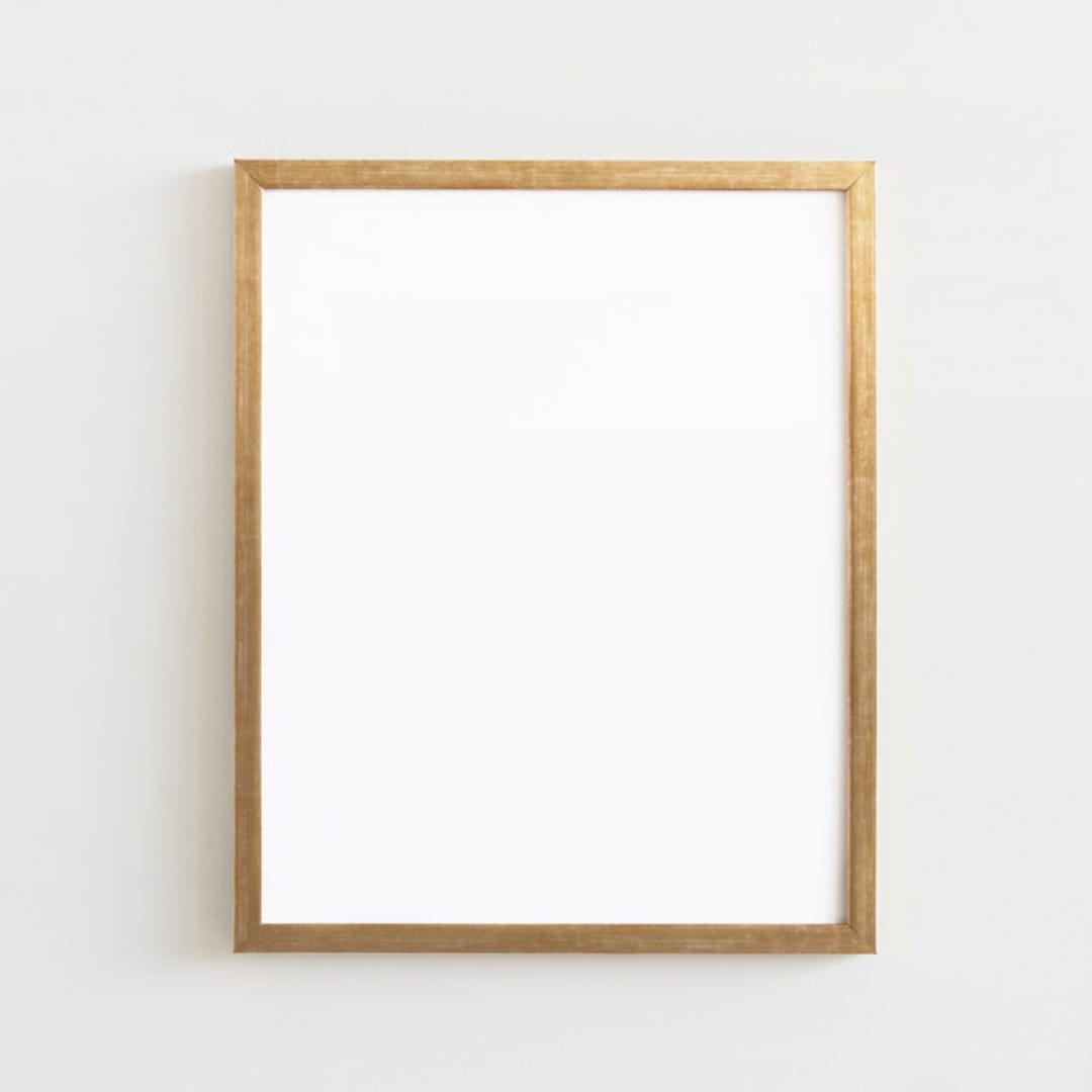 "Gold 16x20" - Standing Frame in brass gold by Minted - Front