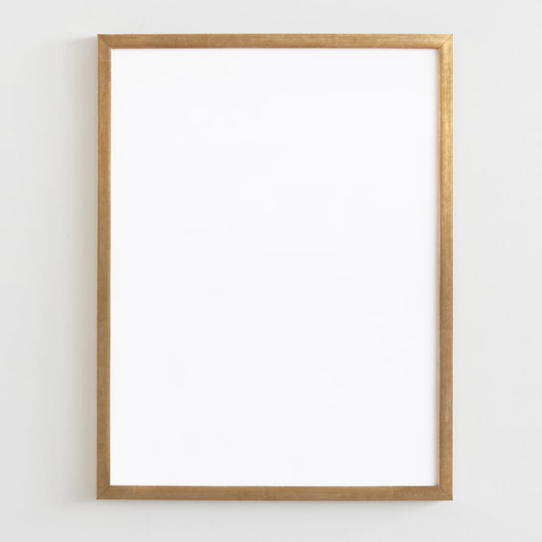 "Gold 18x24" - Standing Frame in brass gold by Minted - Front