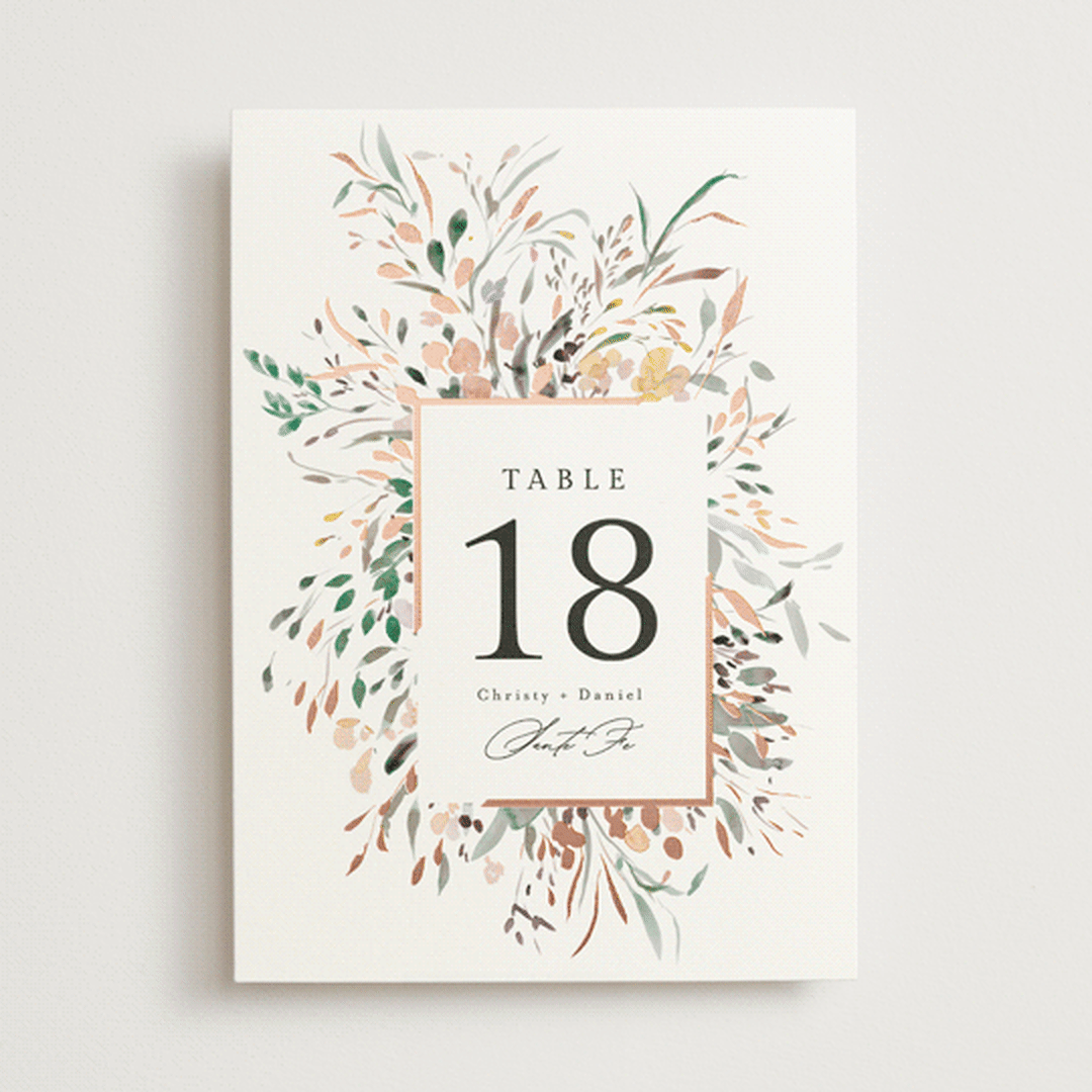 "Undone" - Table Numbers in Garden by Itsy Belle Studio - Front