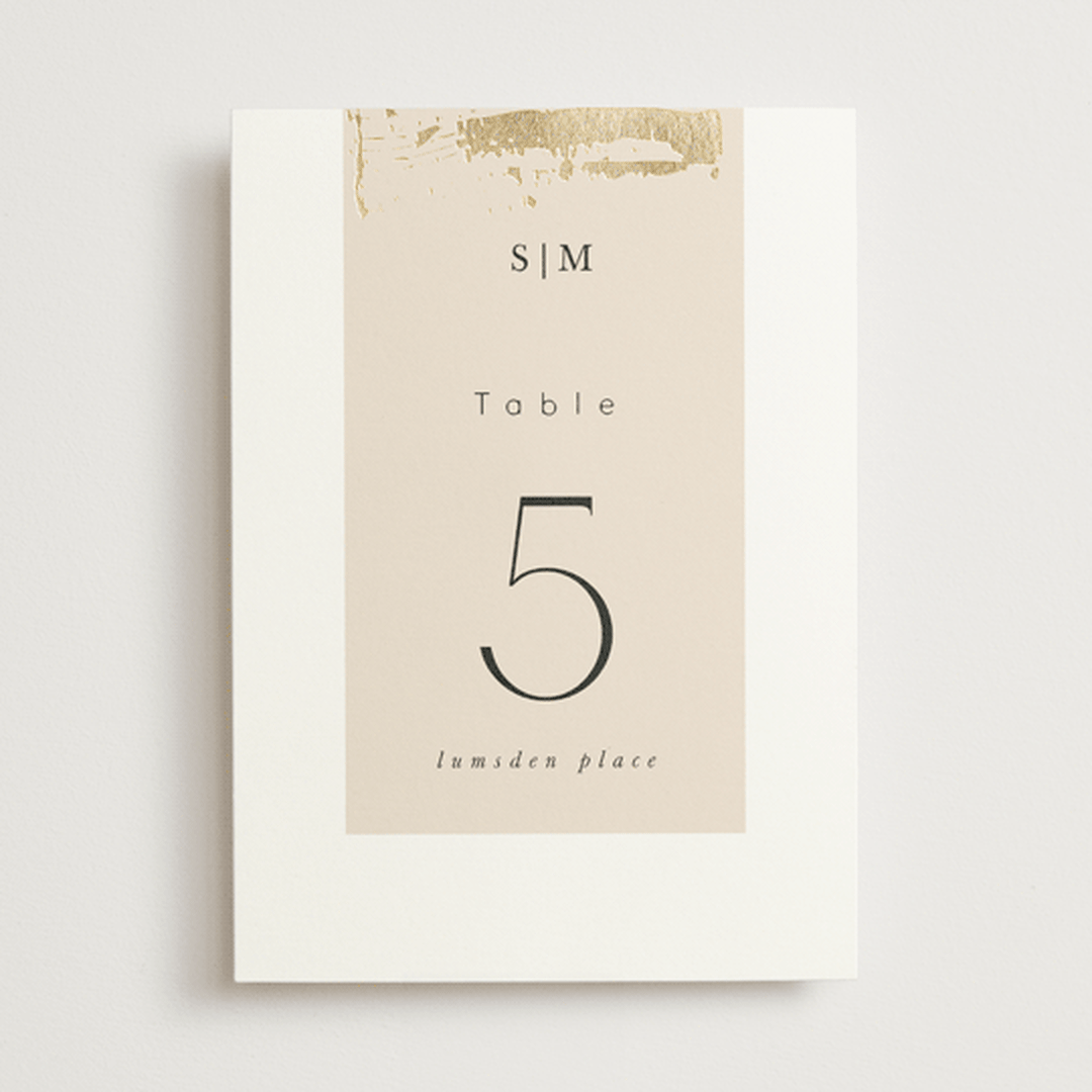 "Modern Serene" - Table Numbers in Blush by Hannah Williams - Front