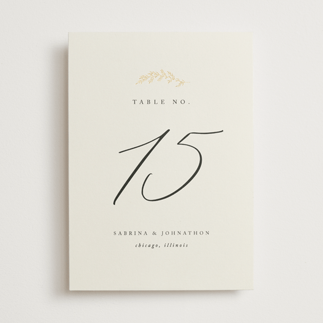 "To Hold" - Table Numbers in Ivory by Carolyn Nicks - Front