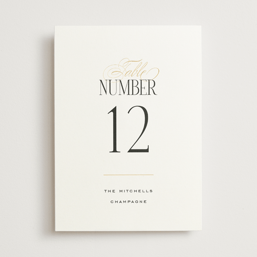 "Unite" - Table Numbers in Opal by Leah Bisch - Front