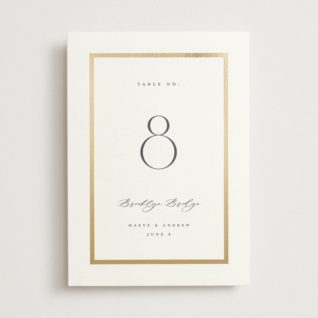 "Chisel" - Table Numbers in Quartz by Kristie Kern - Front