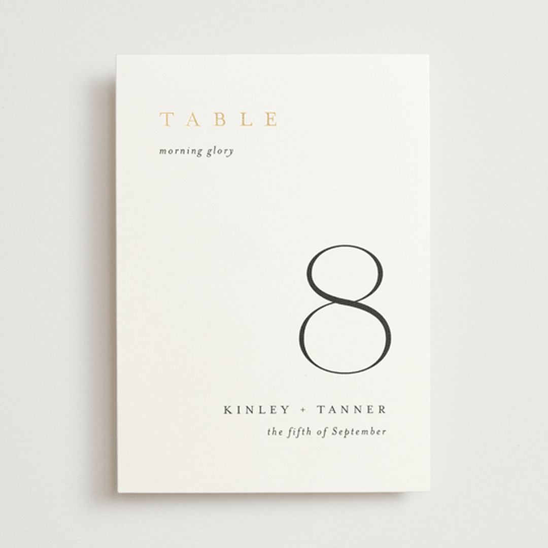 "Wildflower" - Table Numbers in Cotton by Jennifer Postorino - Front
