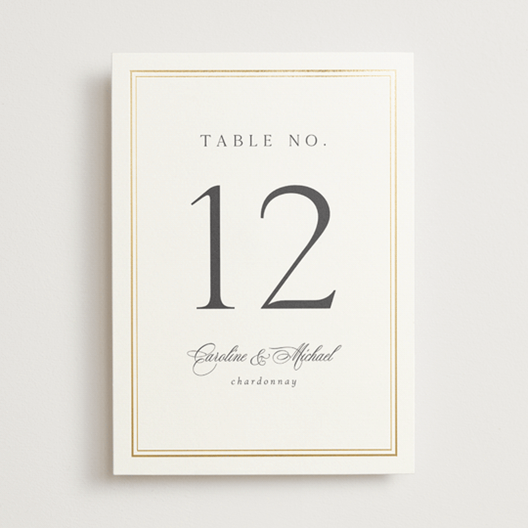 "Lustre" - Table Numbers in Cloud by Nicole Walsh - Front