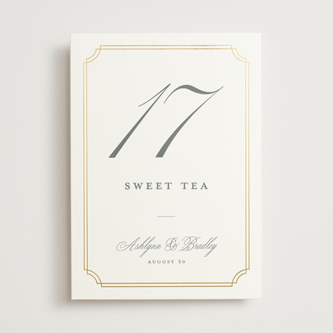 "Formally" - Table Numbers in Mist by Sarah Brown - Front