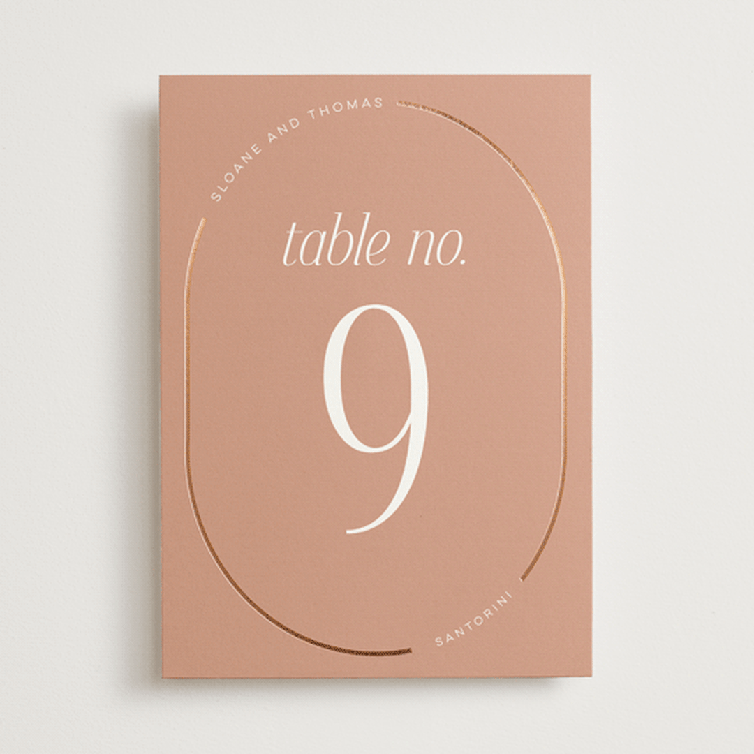 "Unity" - Table Numbers in Clay by Morgan Kendall - Front