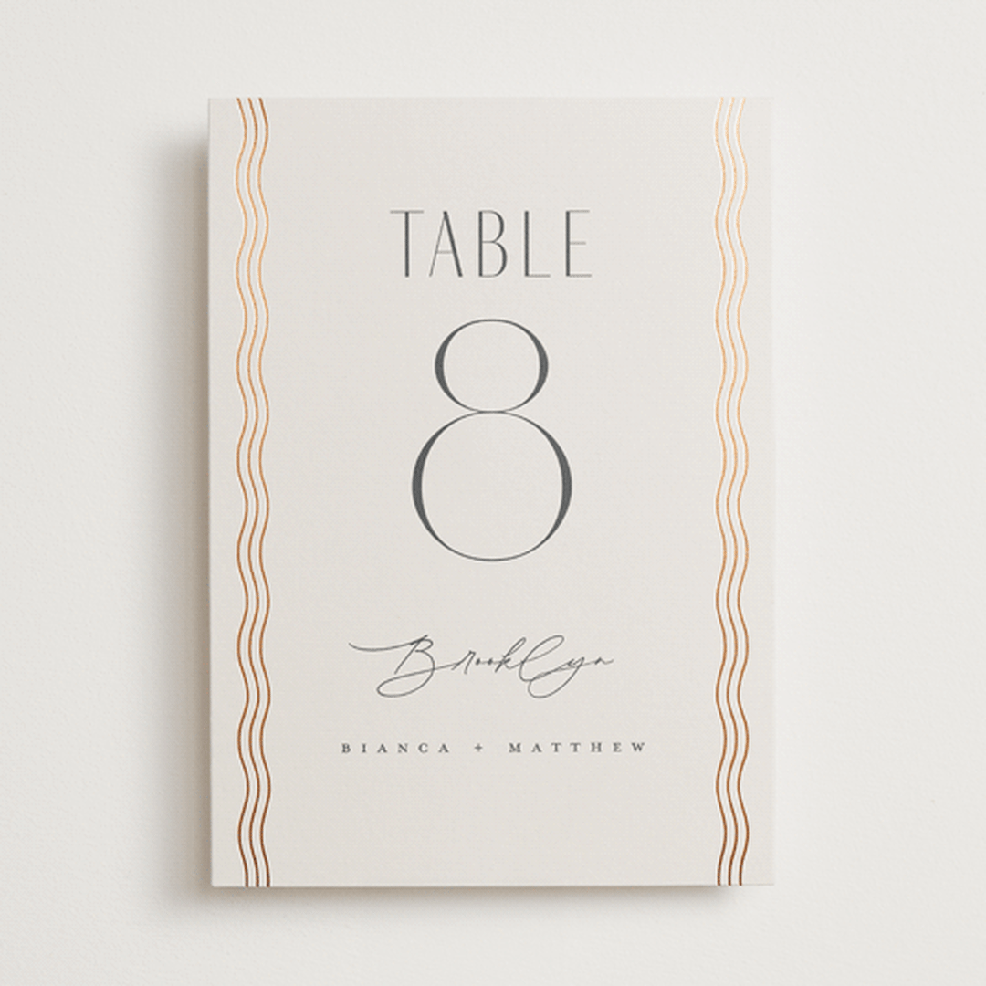 "Newberry" - Table Numbers in Bisque by Kristie Kern - Front