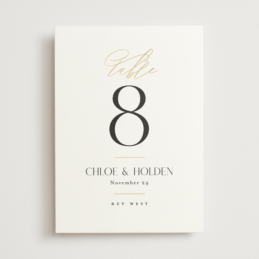"Idyllic" - Table Numbers in Sugar by Jessica Williams - Front