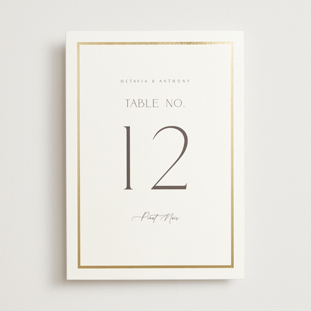 "Regal" - Table Numbers in Porcelain by Nicole Walsh - Front