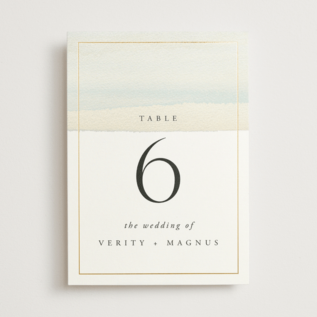 "Contemplate" - Table Numbers in Sand by Janean Hinger - Front