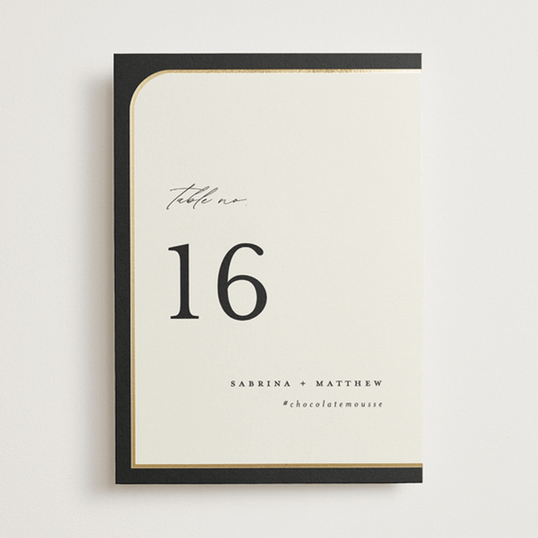 "Tuxedo" - Table Numbers in Black Tie by Carolyn Nicks - Front