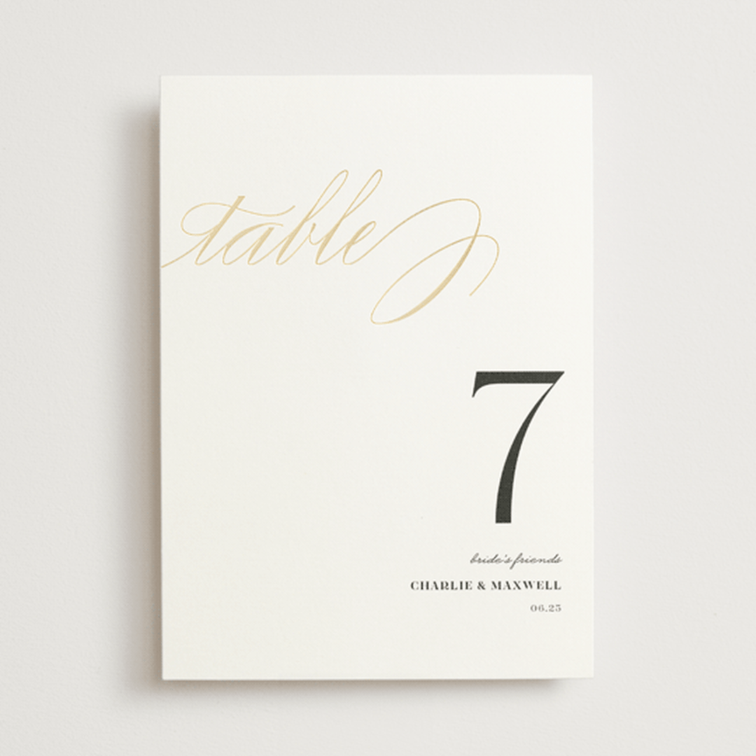 "Love" - Table Numbers in Cloud by Shannon Chen of Four Wet Feet Studio - Front