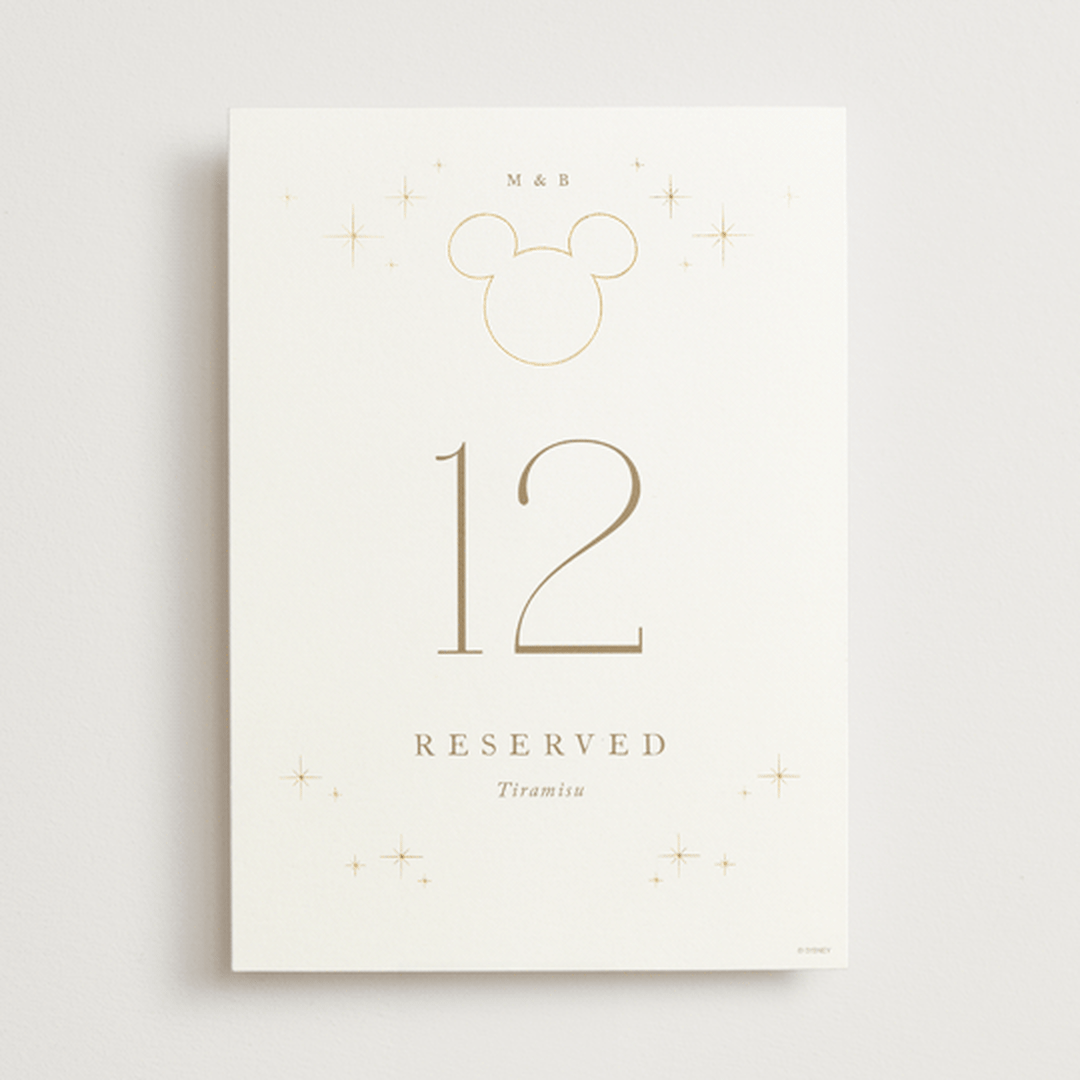 "Disney's Minimal Mickey Mouse" - Table Numbers in Celebration by Jennifer Postorino - Front