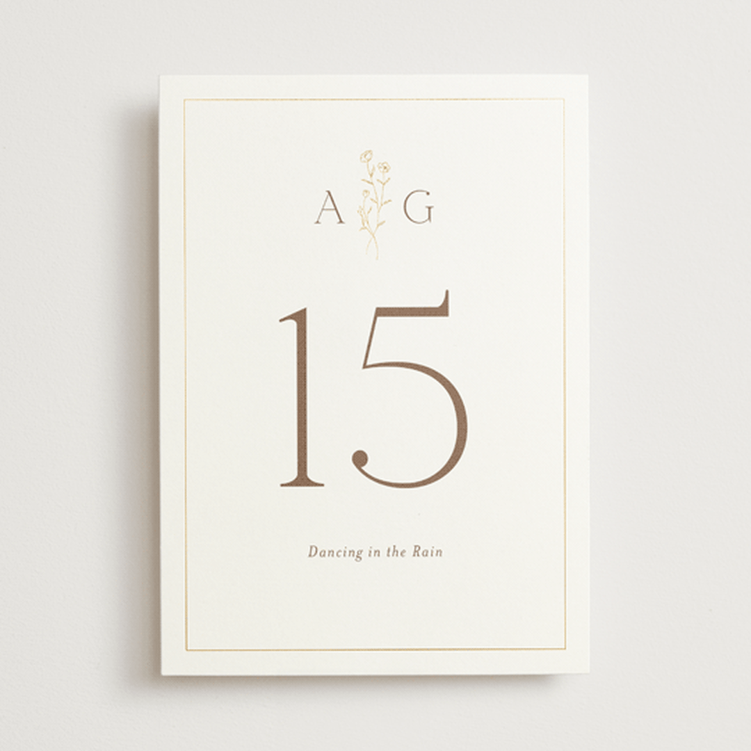 "kouignette" - Table Numbers in Chiffon by chocomocacino - Front