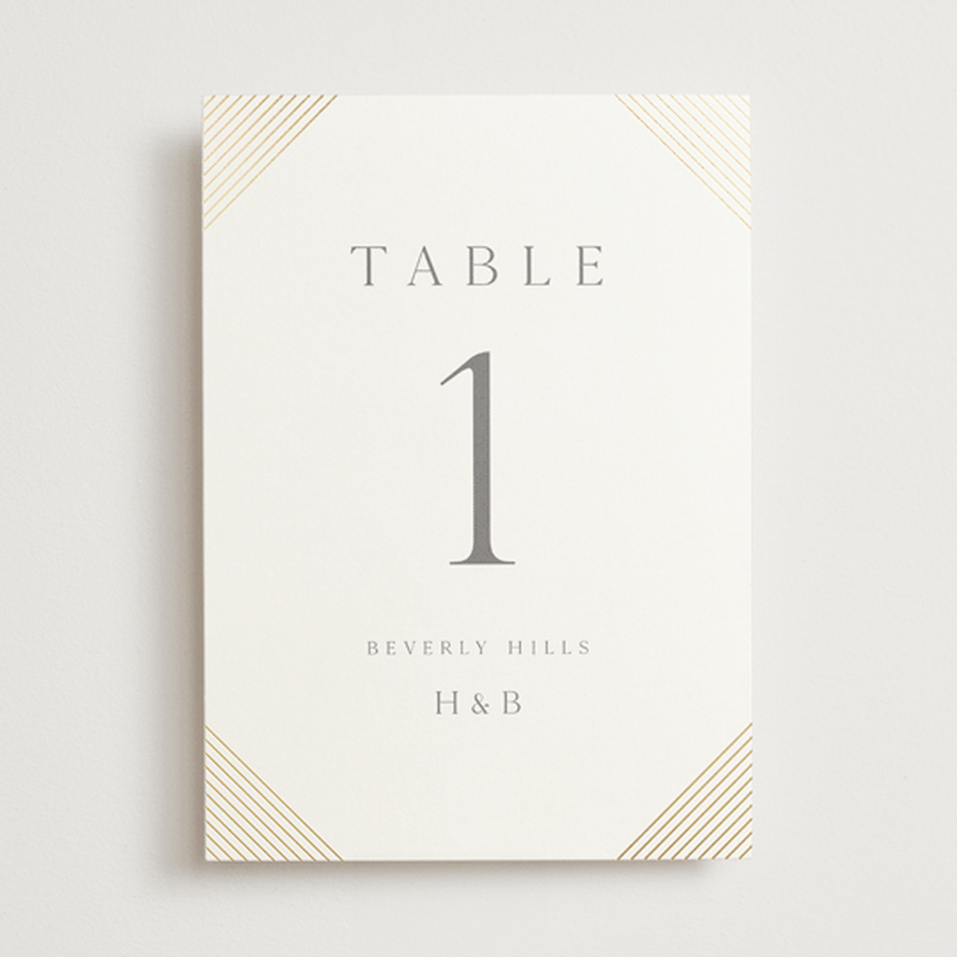 "Song of Solomon" - Table Numbers in Slate by Vanessa Doyle - Front