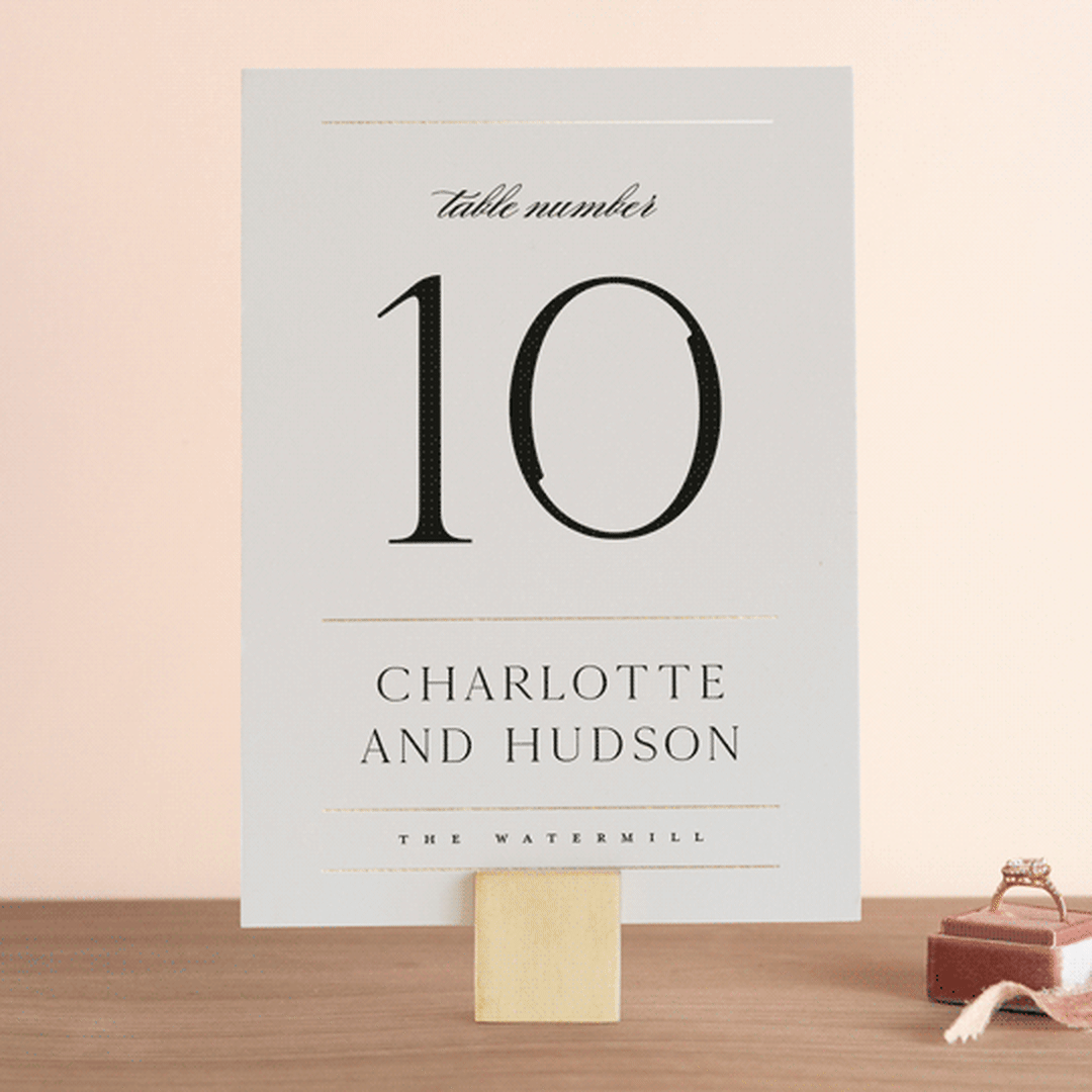 "Heard the news" - Table Numbers in Cotton by Stacey Meacham - Front
