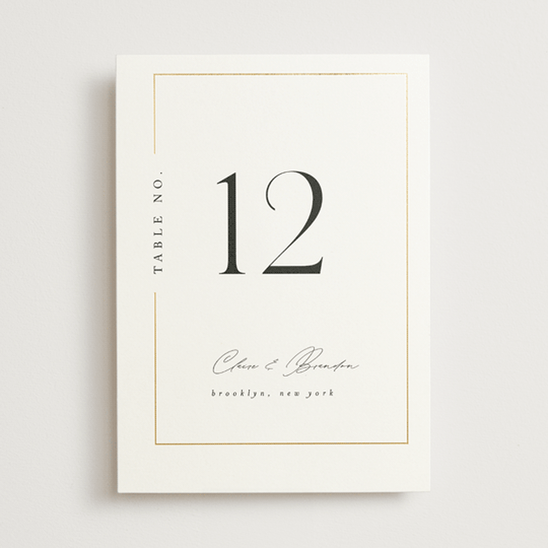 "Gilded Border" - Table Numbers in Silk by Kelly Schmidt - Front