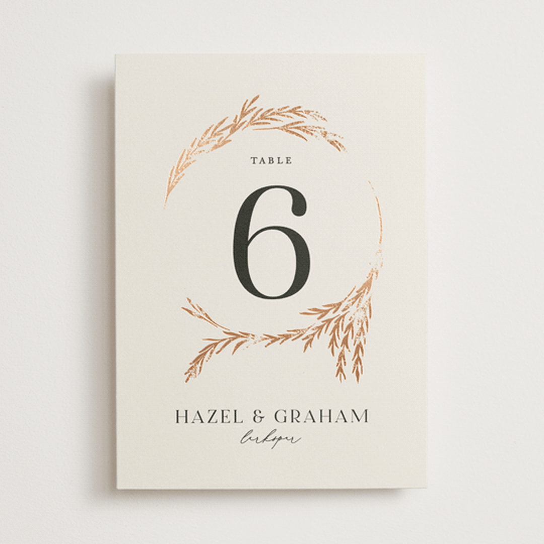 "Locket" - Table Numbers in Pearl by Erin L. Wilson - Front