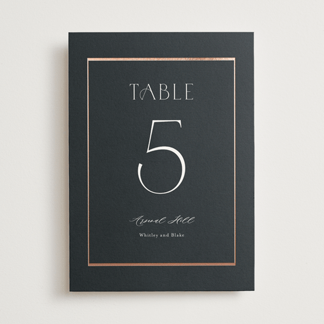"Luster" - Table Numbers in Ocean by Stacey Meacham - Front