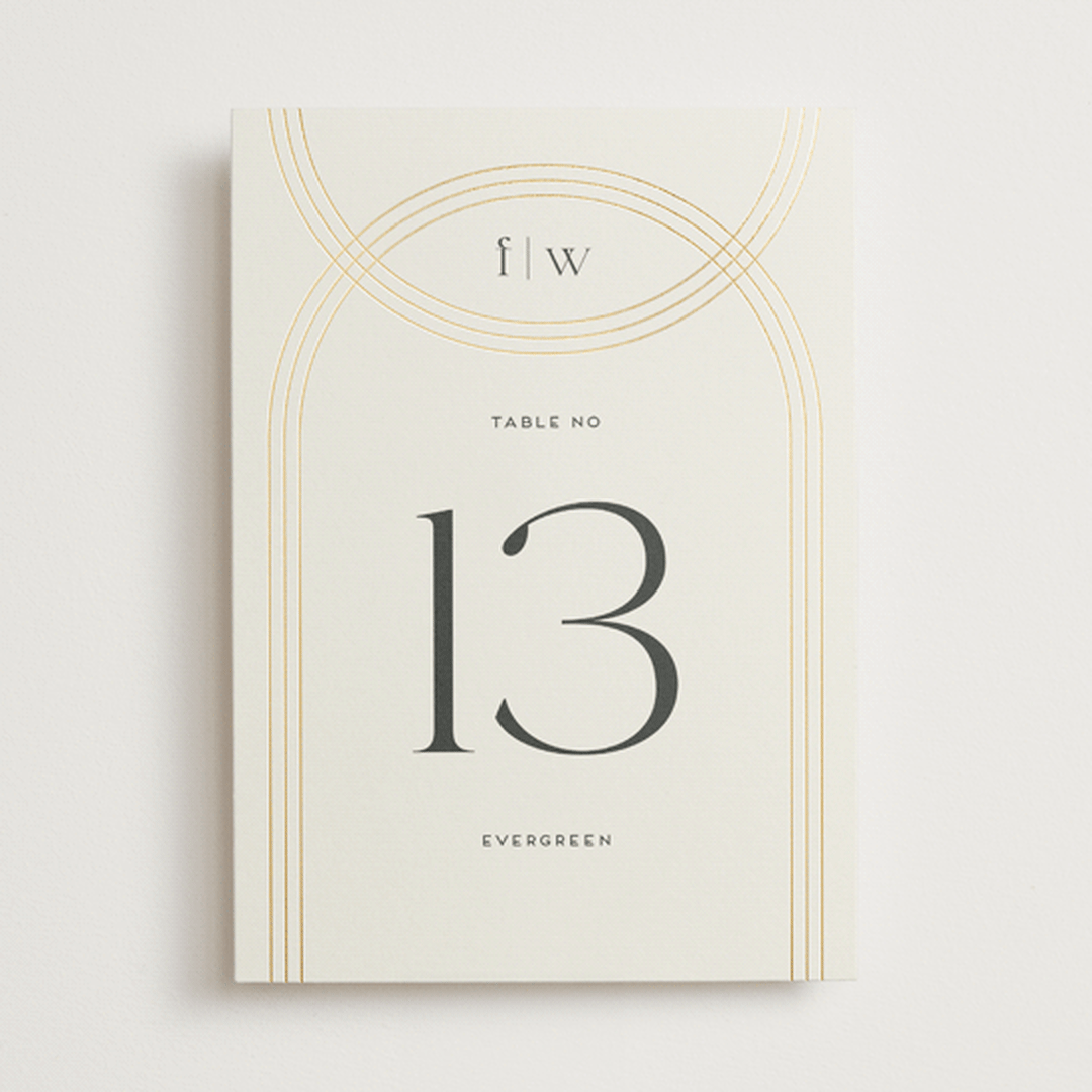 "Curves" - Table Numbers in Chiffon by Amy Payne - Front