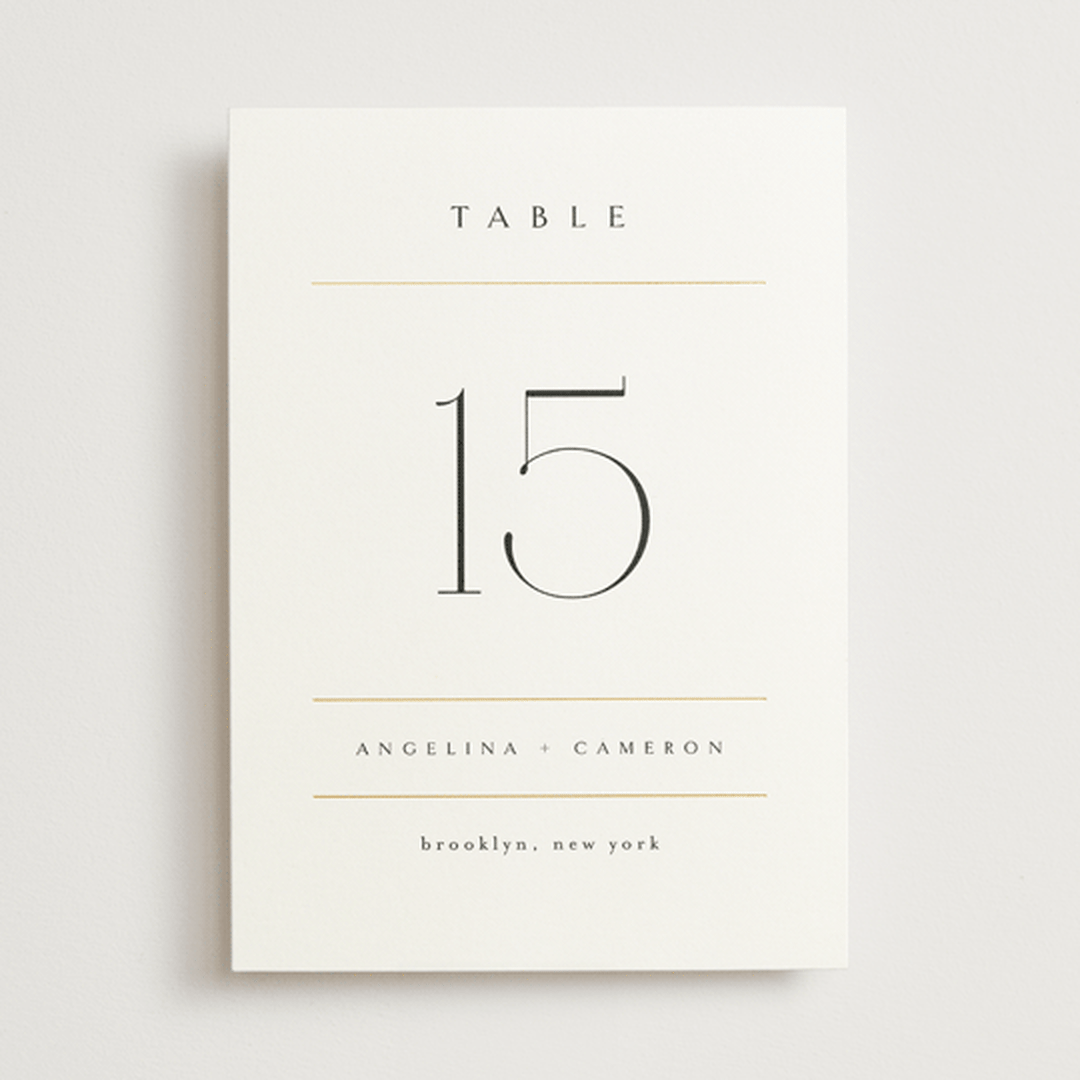 "Sophisticate" - Table Numbers in Silk by Kelly Schmidt - Front