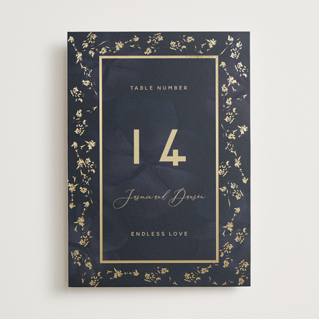 "After Midnight" - Table Numbers in Jewel by Susan Moyal - Front