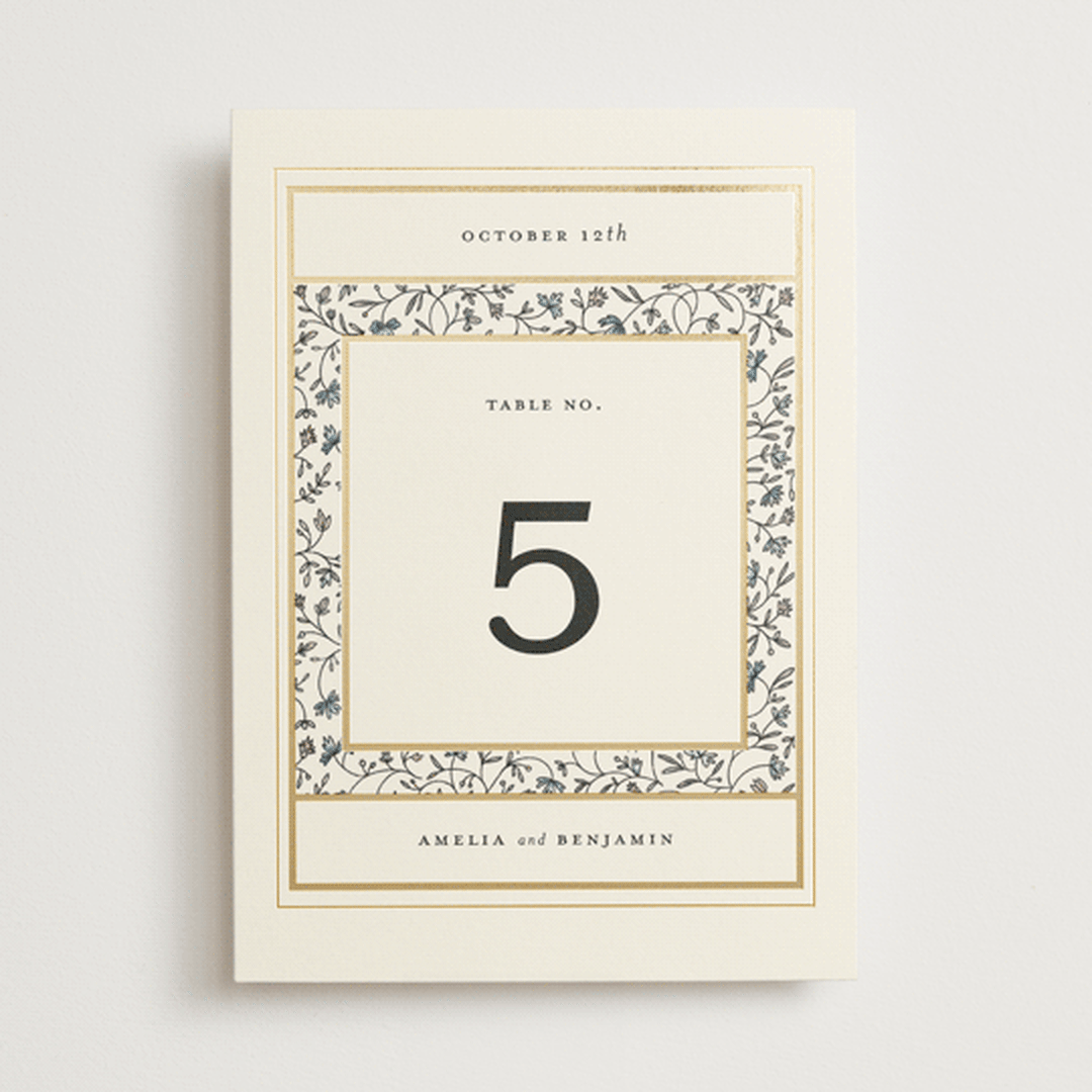 "Hansen" - Table Numbers in Almond by Stephanie Hawkes - Front