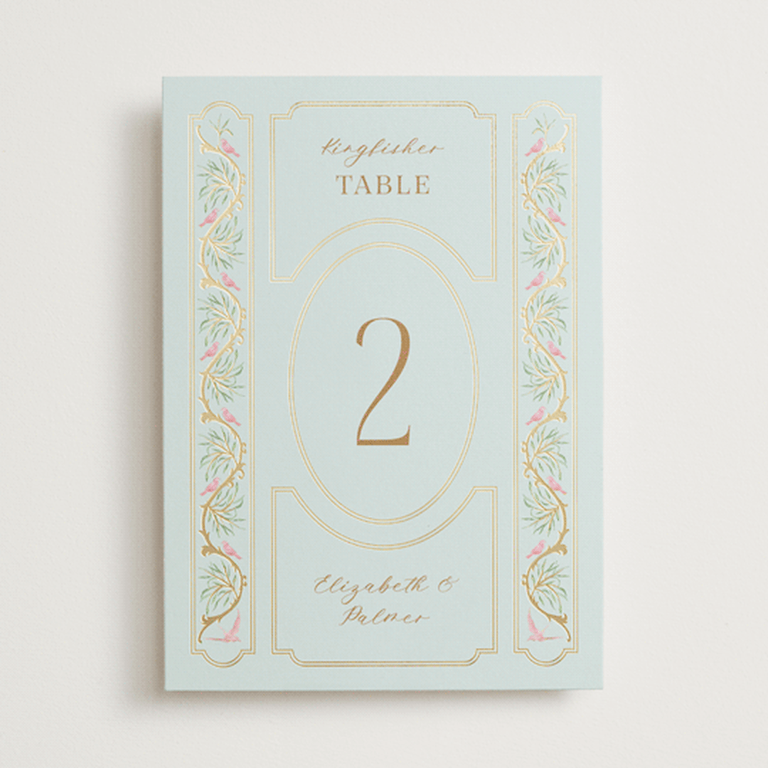 "Castle" - Table Numbers in Hummingbird by Claudia Orengo - Front