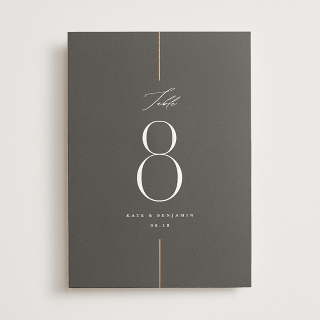 "Formal lines" - Table Numbers in Iron by Erica Krystek - Front