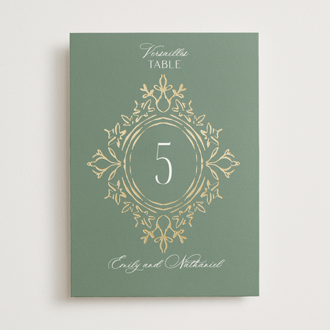 "Princess" - Table Numbers in Pine by Claudia Orengo - Front