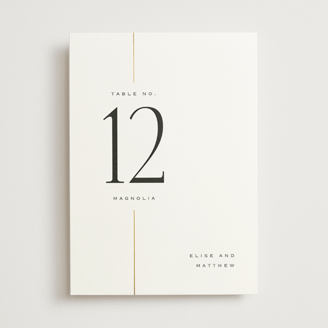 "Linear" - Table Numbers in Silk by Laura Hankins - Front