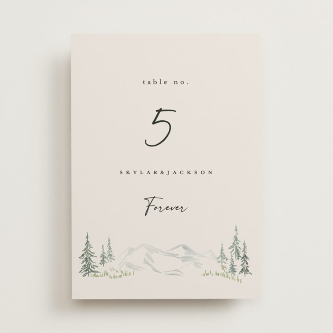 "Paradise" - Table Numbers in Forest by Petra Kern - Front