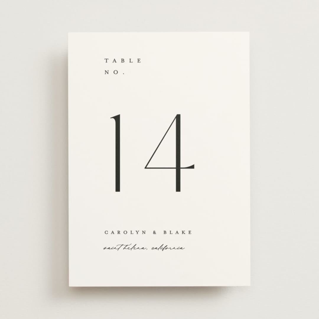 "SoHo" - Table Numbers in Silk by Kelly Schmidt - Front