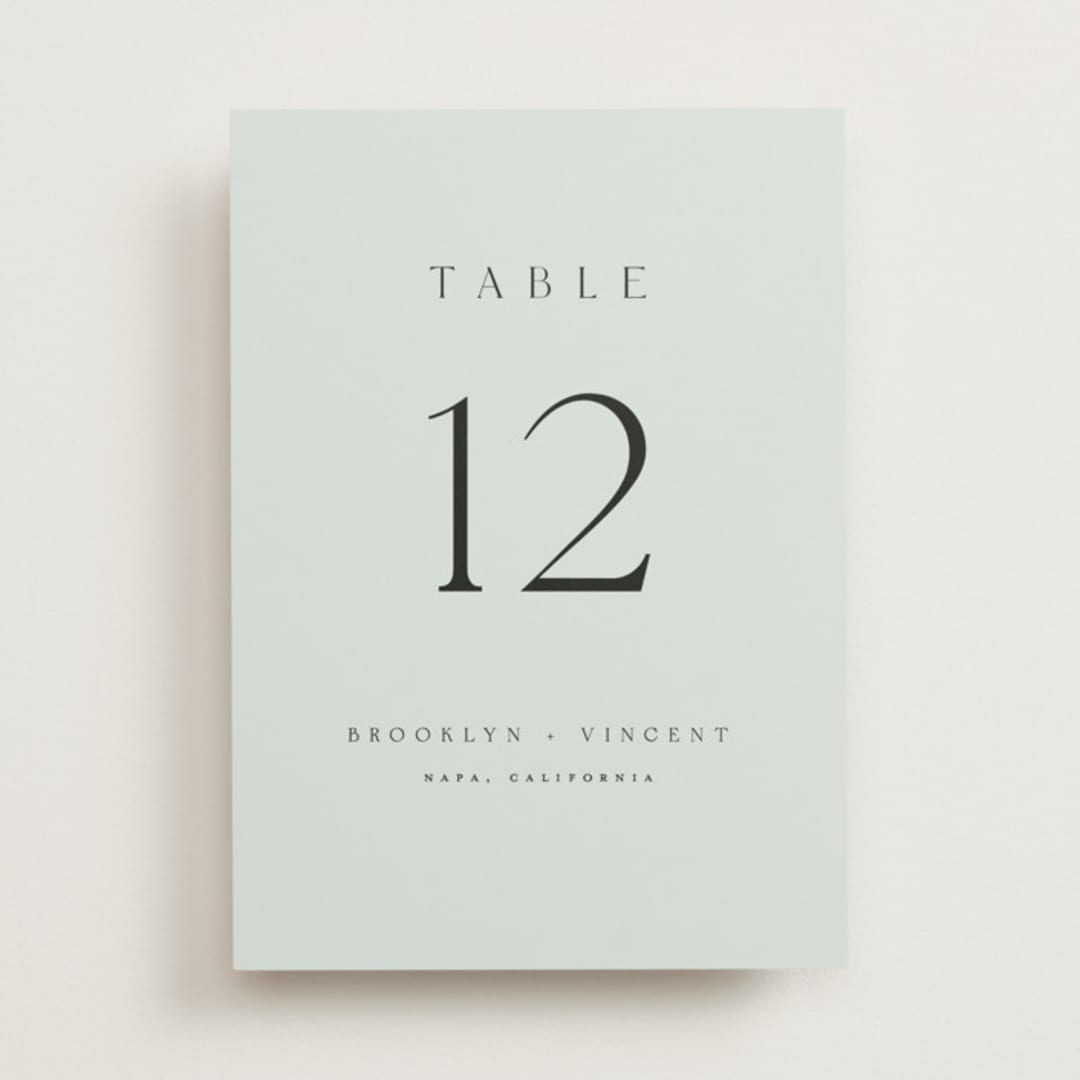 "Merryvale" - Table Numbers in Sky by Kelly Schmidt - Front