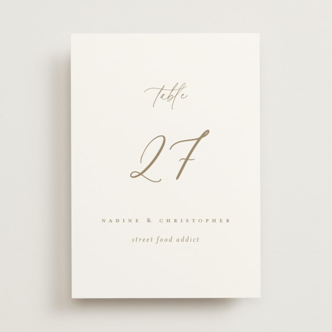 "spiku" - Table Numbers in Pearl by chocomocacino - Front