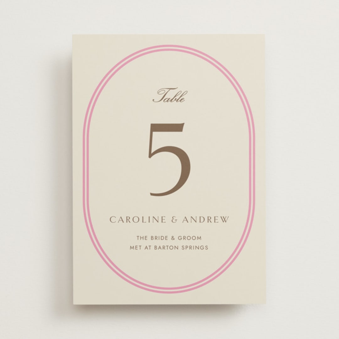 "Bocce" - Table Numbers in Fragola by Megan Davis - Front