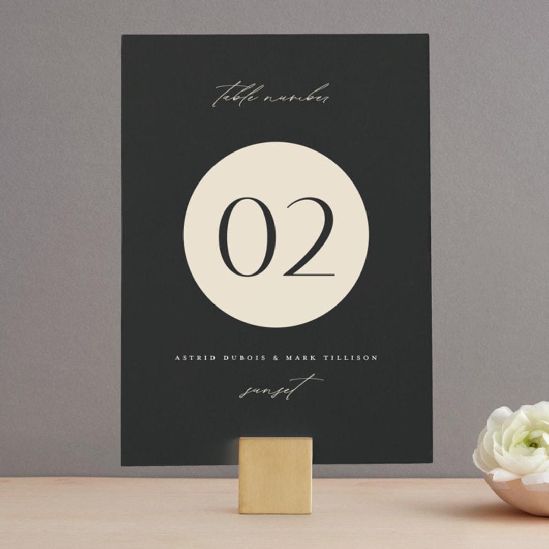 "Entwine" - Table Numbers in Matchbook by Christie Garcia - Front