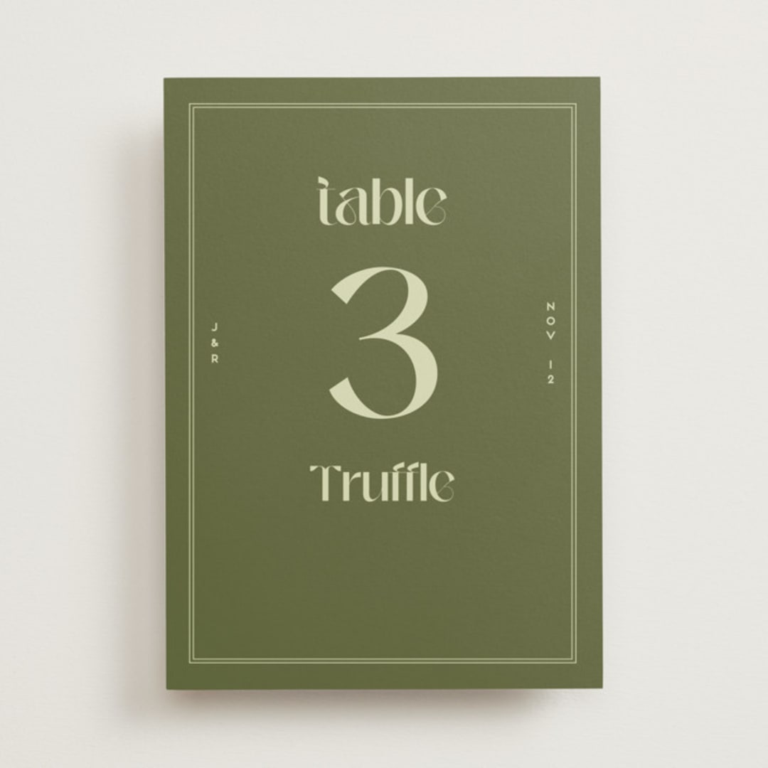 "News!" - Table Numbers in Kiwi by Claudia Orengo - Front