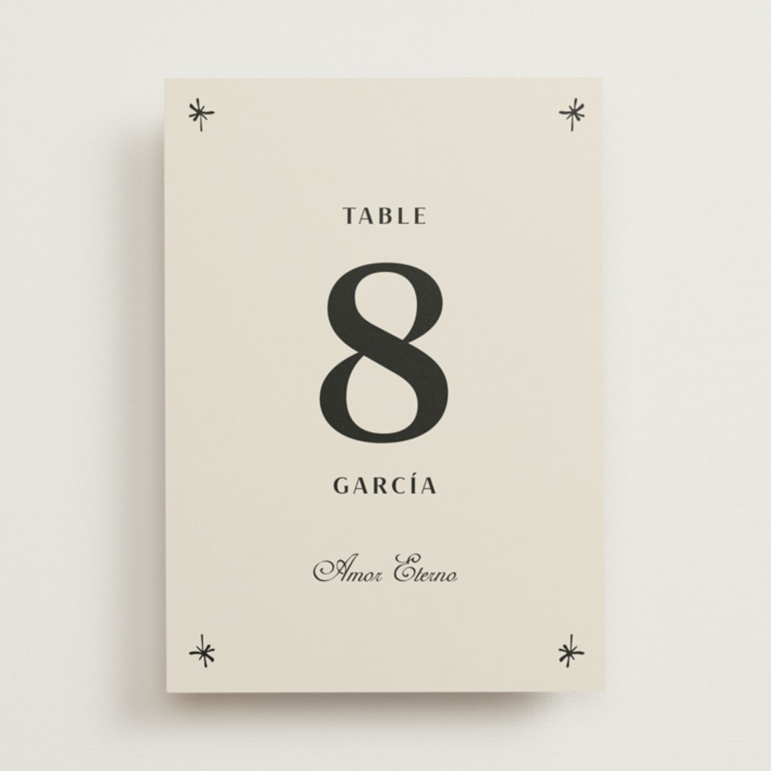"Milagro" - Table Numbers in Ivory by Ani Somi - Front