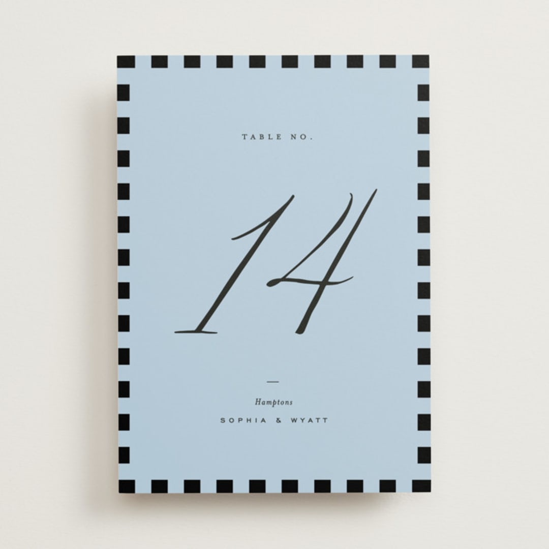 "Tarte Tatin" - Table Numbers in Sky by Blustery August - Front