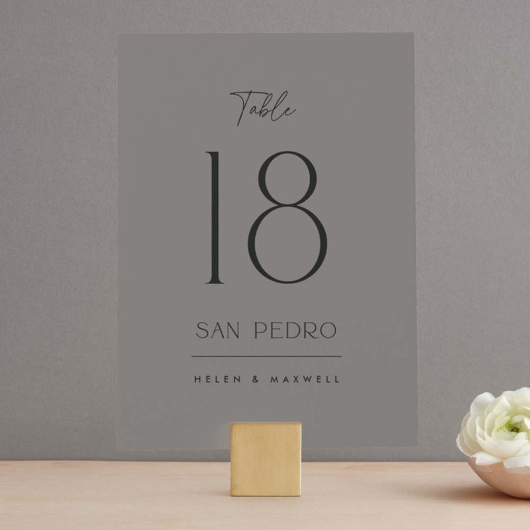"The Ultimate After Party" - Table Numbers in Fog by Becky Nimoy - Front