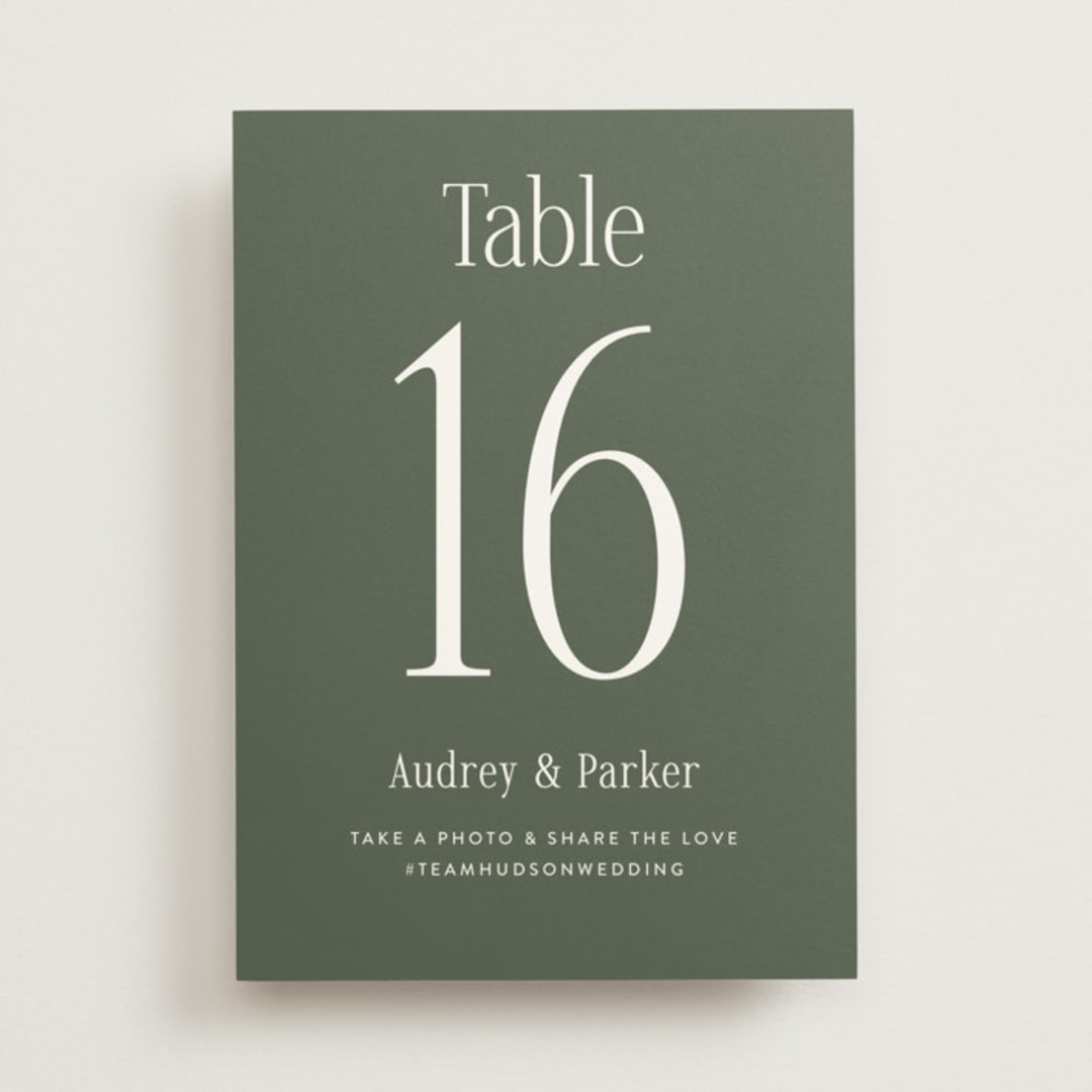 "Highlights" - Table Numbers in Forest by Jackie Crawford - Front