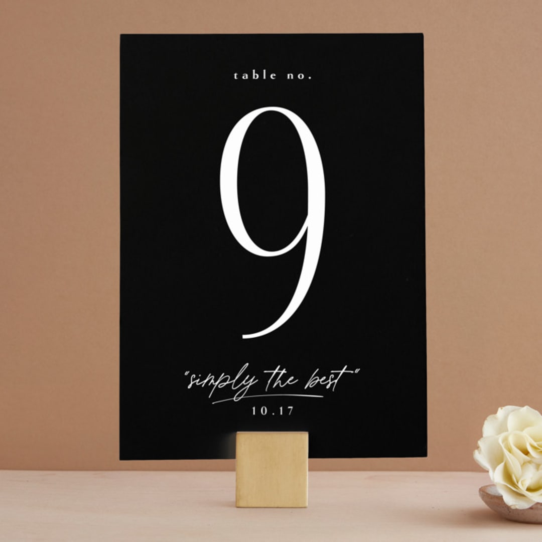 "A formal request" - Table Numbers in Jet by Lea Delaveris - Front