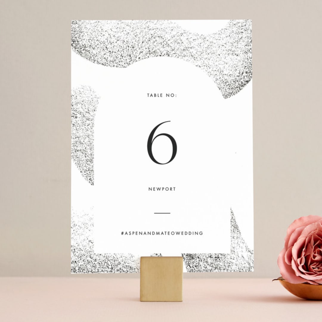 "Forever" - Table Numbers in Ink by Blustery August - Front
