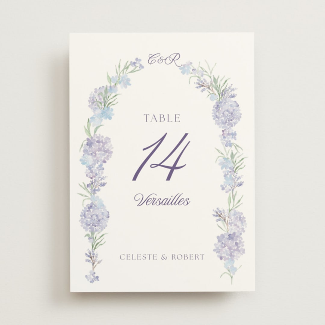 "Hydrangea" - Table Numbers in Toscana by Claudia Orengo - Front