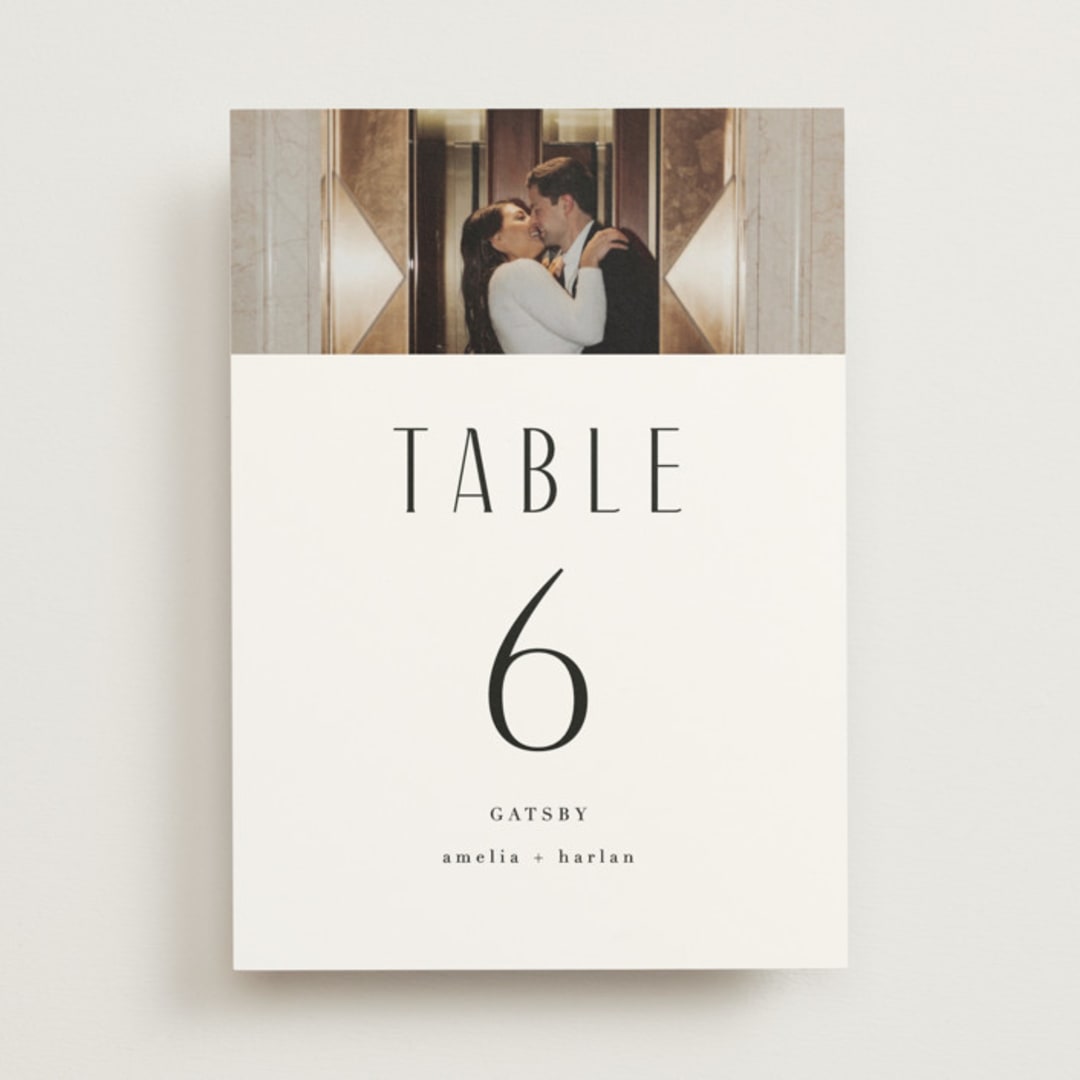 "photo" - Table Numbers in Snow by Lori Wemple - Front
