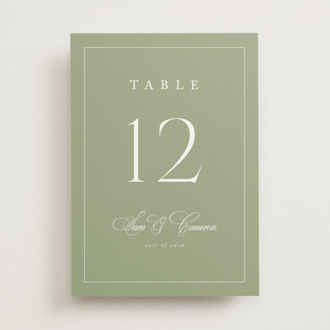 "Greenwood" - Table Numbers in Garden by Kelly Schmidt - Front
